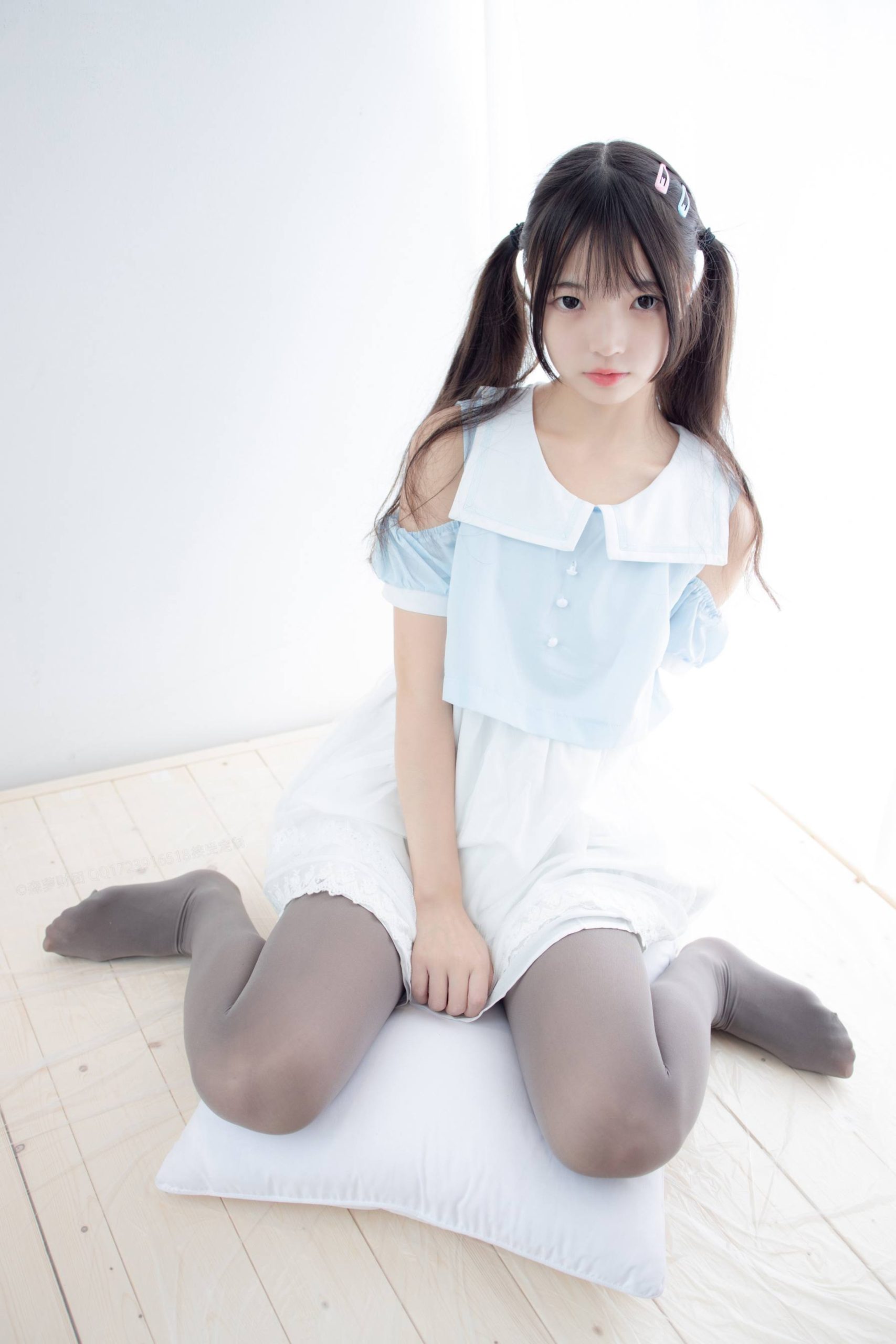 图片[5]-超级甜美的灰丝小姑娘【86P】20005-多米街拍