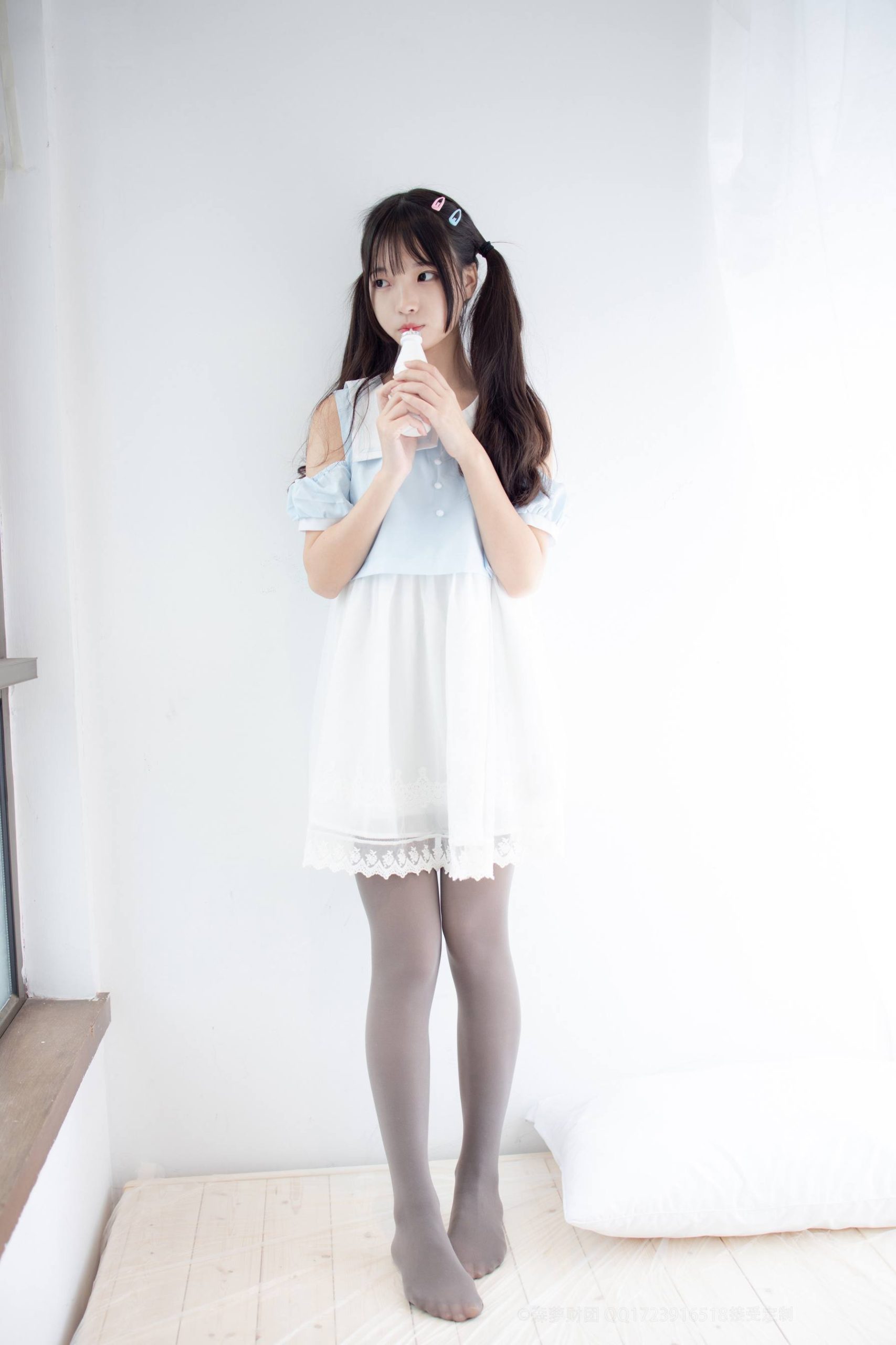 图片[6]-超级甜美的灰丝小姑娘【86P】20005-多米街拍