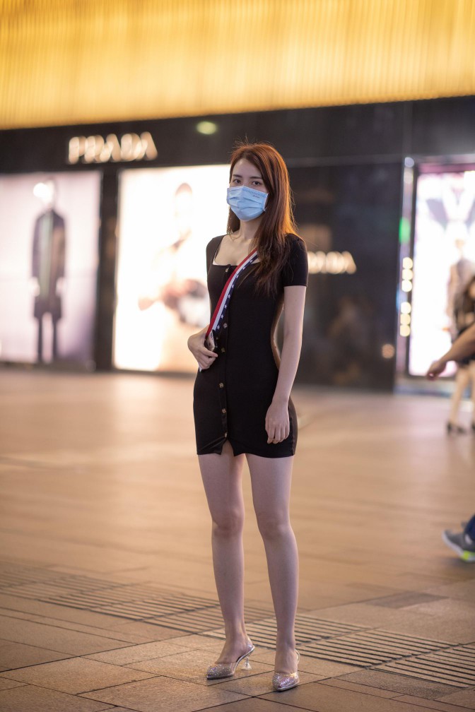 图片[4]-逛商场的黑色包臀裙美丽女孩【385P】00050-多米街拍