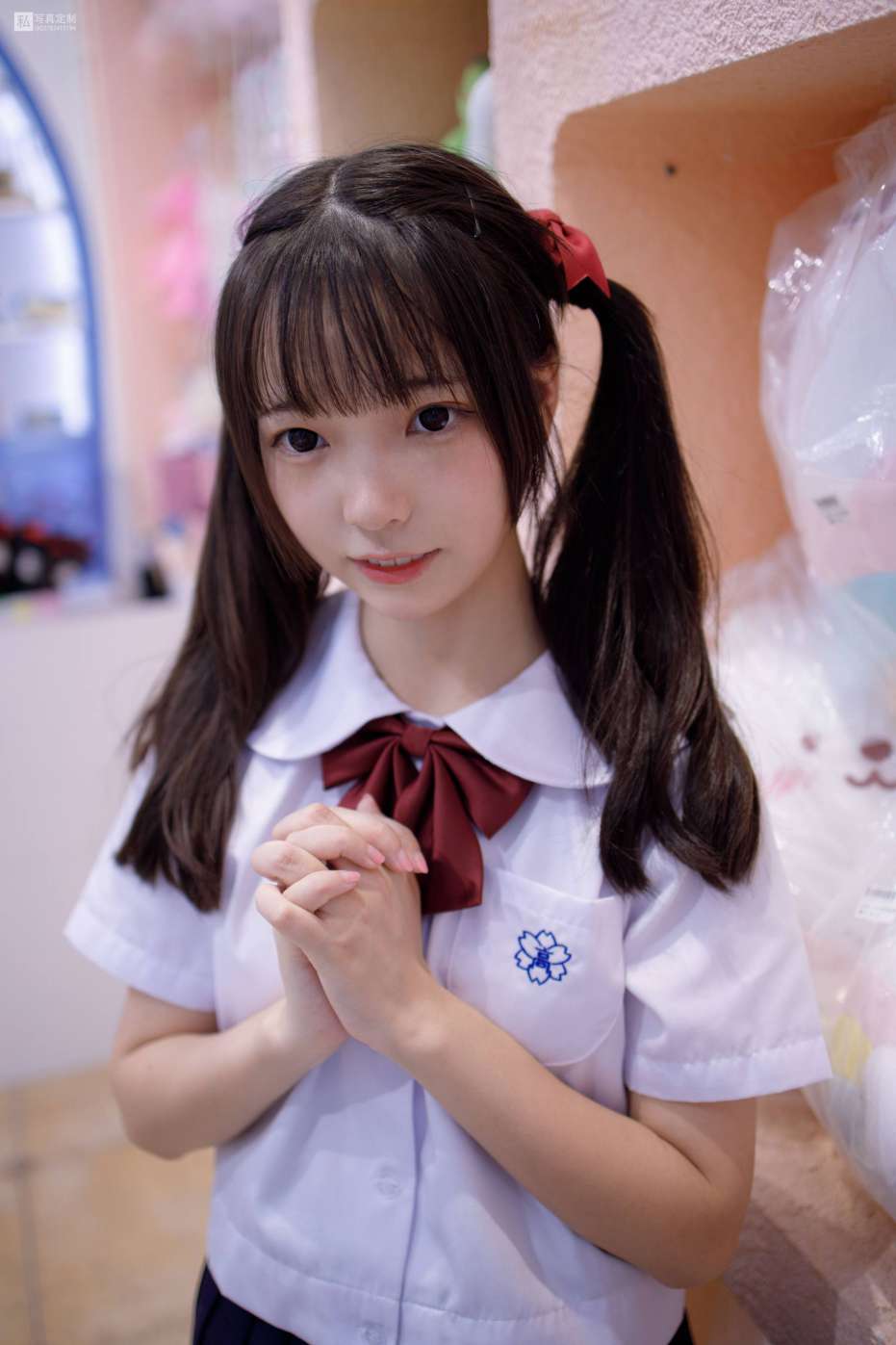 图片[4]-眼神好清澈的双马尾白丝女孩【75P】20019-多米街拍
