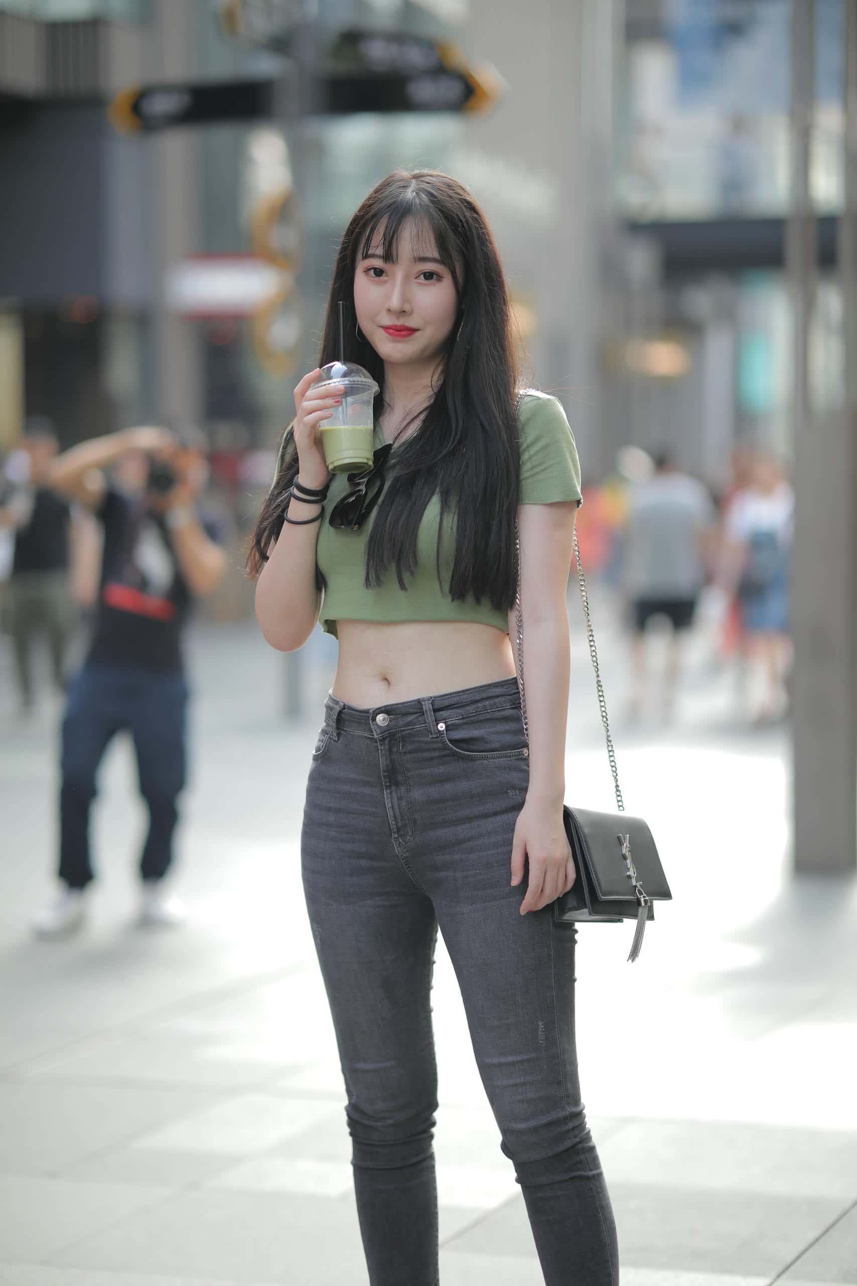 图片[2]-甜美靓丽牛仔裤女孩 【106P】J4144-多米街拍