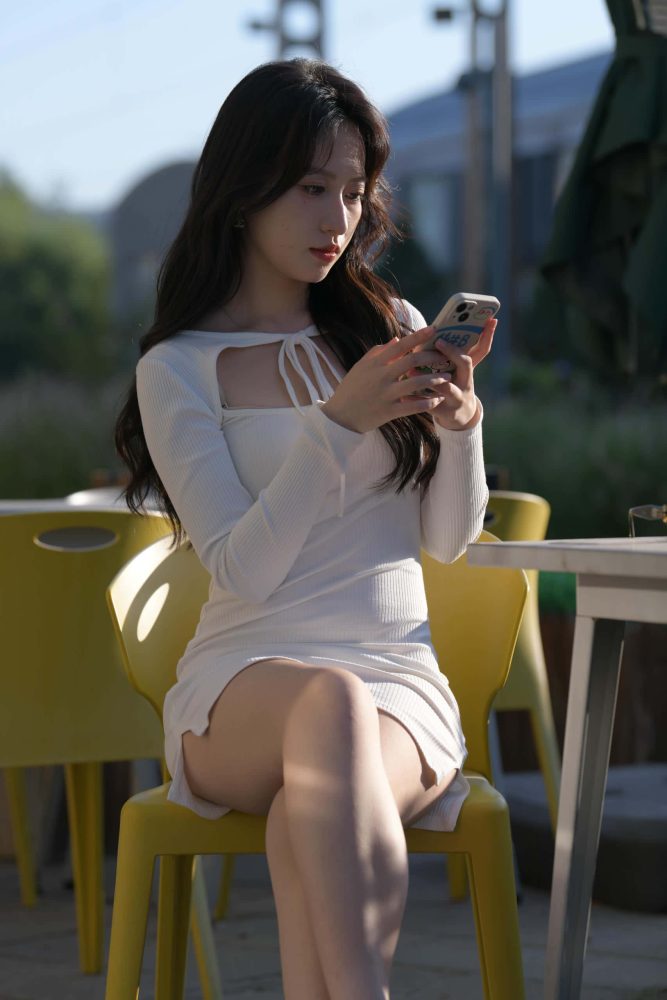 好仙的白裙姑娘【637P】J8290-多米街拍
