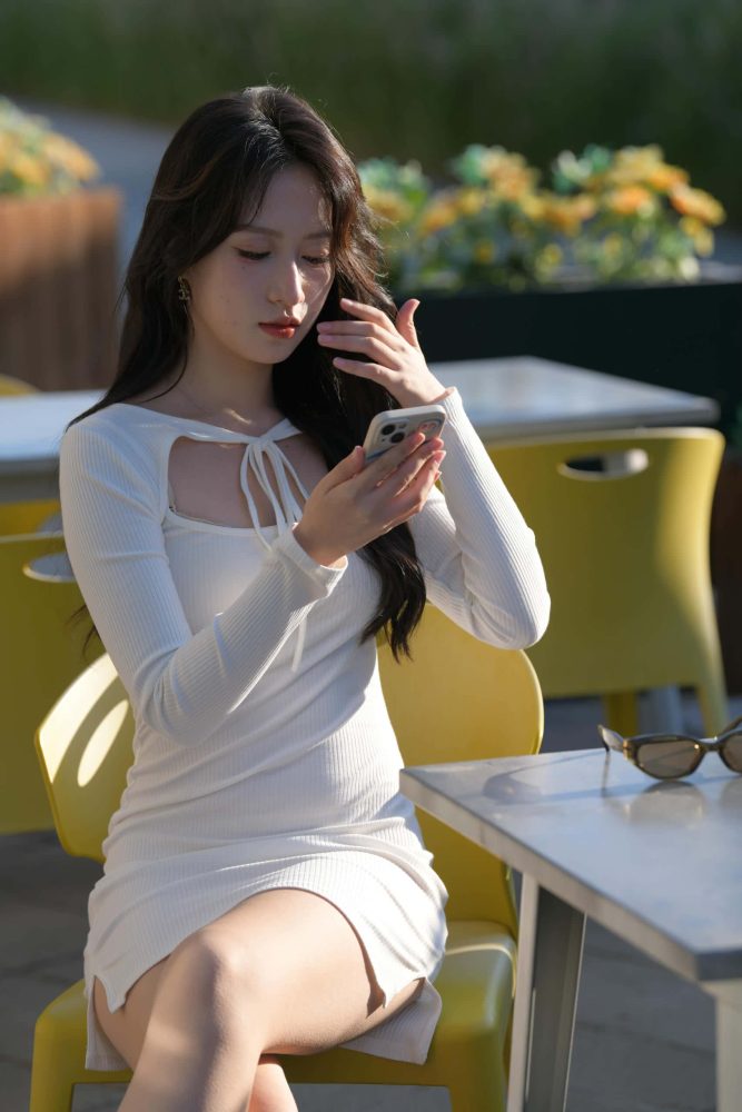 好仙的白裙姑娘【637P】J8290-多米街拍