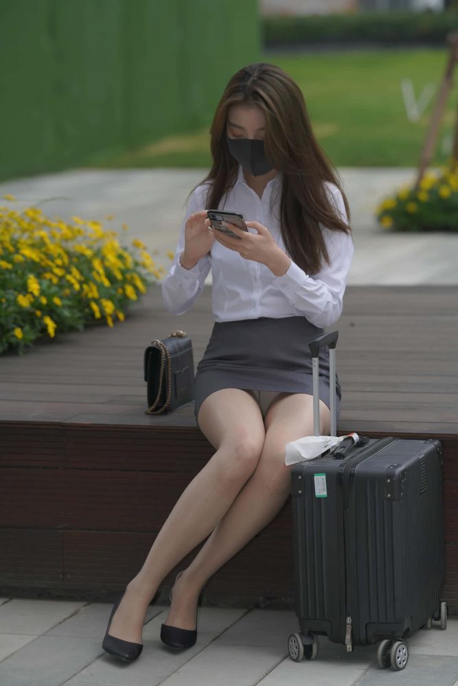 包臀裙丝袜高跟美女【385P】P0267-多米街拍