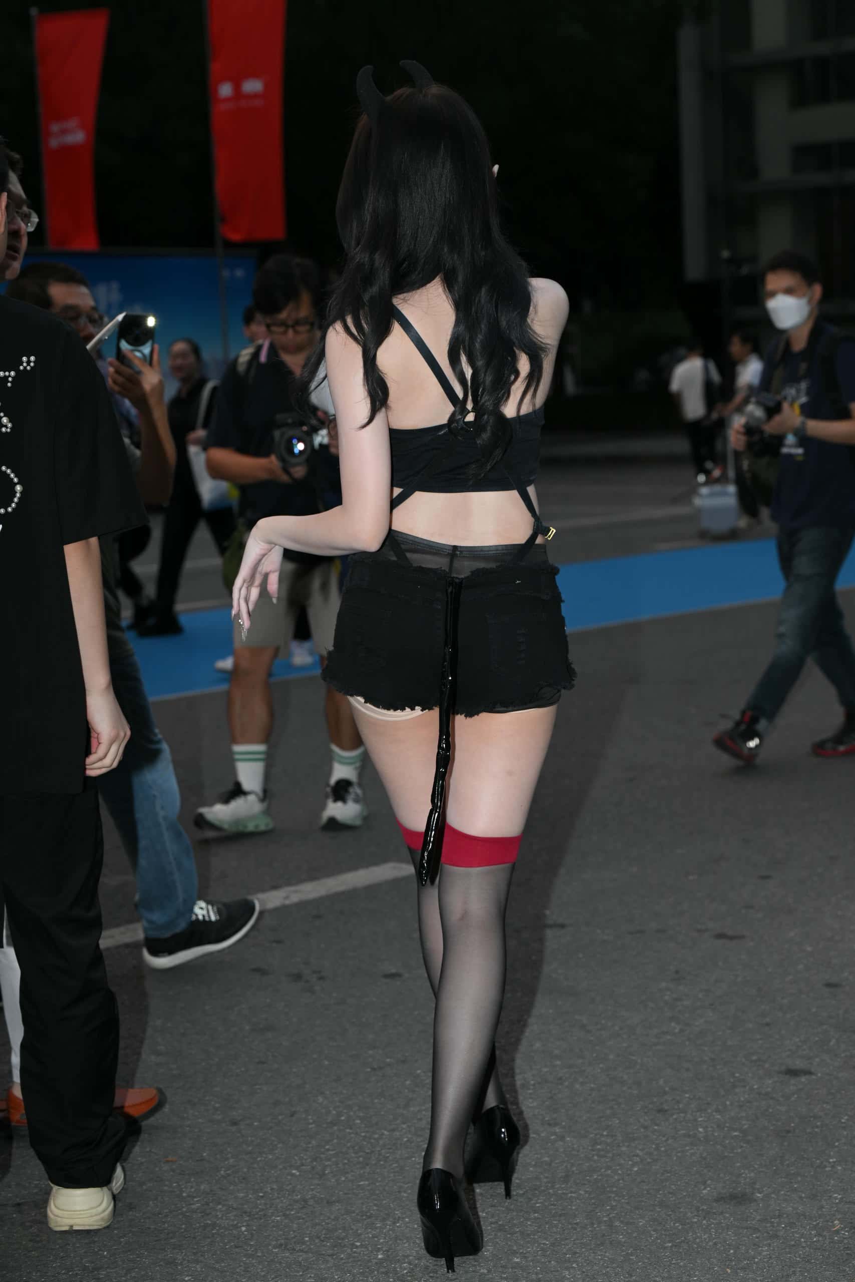 图片[2]-P0293 魅惑黑色短裤【72P】1.45GB-多米街拍